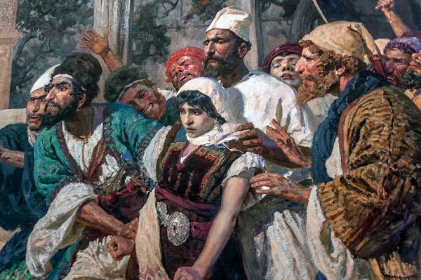 «Христос и грешница» Василия Поленова, 1887