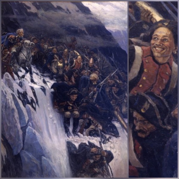 Василий Иванович Суриков переход Суворова через Альпы
