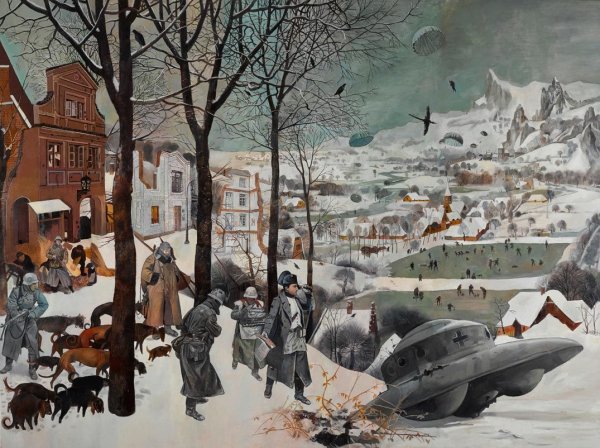 Питер брейгель старший охотники на снегу