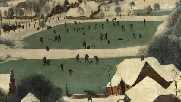 Питер брейгель охотники на снегу