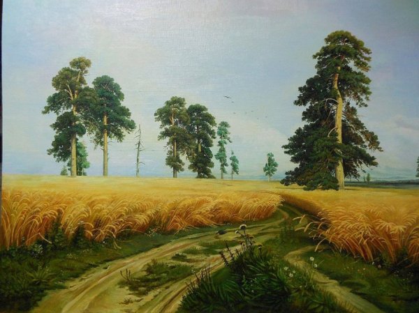 Шишкин рожь Третьяковская галерея