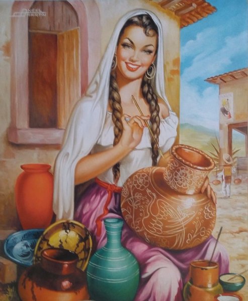 "Девушка с кувшином" 1928 Лебедев