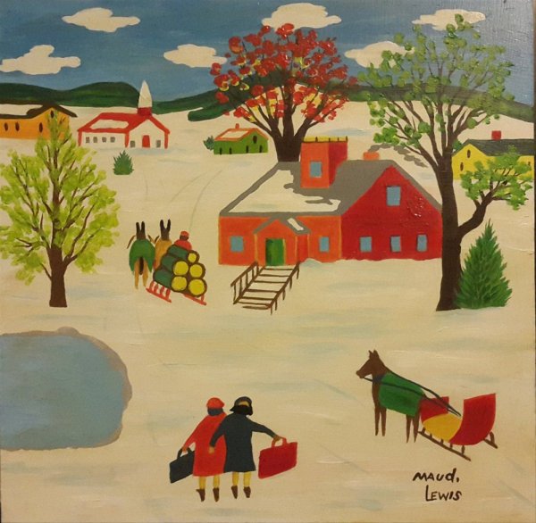 Бабушка Мозес картины примитивизм