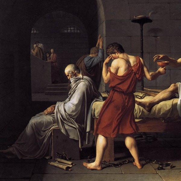 Смерть Сократа картина Жак Луи Давид