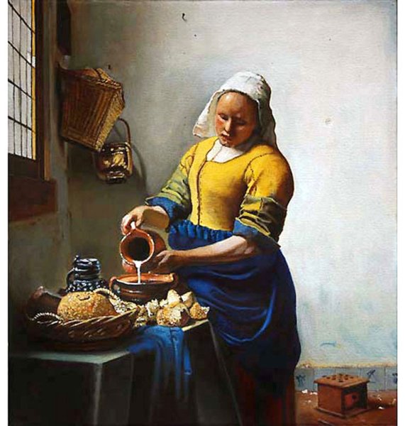 Ян Вермеер Делфтский. «Служанка с кувшином молока»,