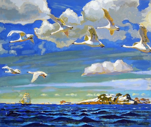 Аркадий Рылов в голубом просторе