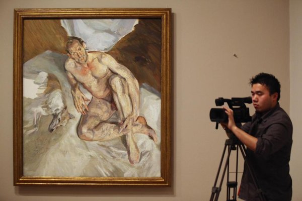 Люсьен Фрейд картины спящая соцработница