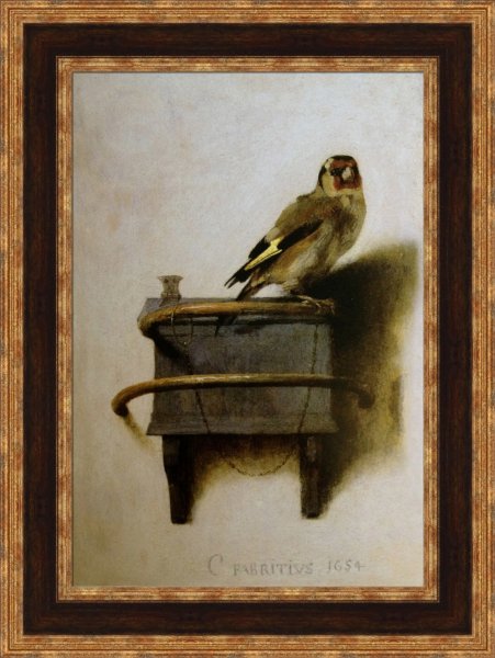 Щегол картина Фабрициуса