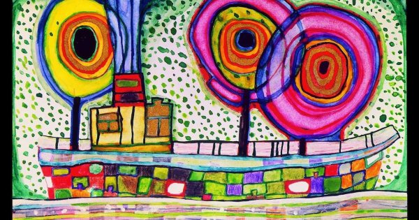 Фриденсрайх Хундертвассер картины