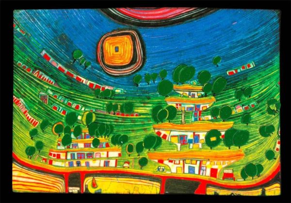 Фриденсрайх Хундертвассер картины