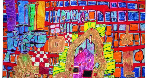 Хундертвассер картины деревья