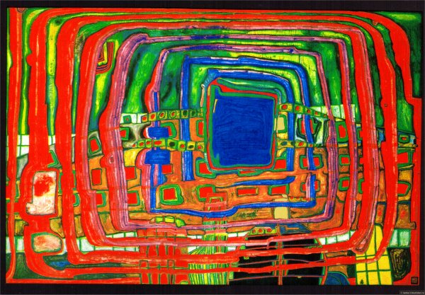 Хундертвассер картины над Балканами