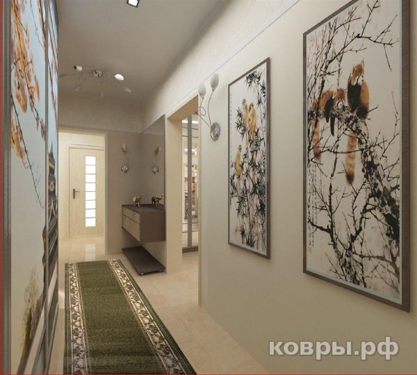 Декор стен в прихожей