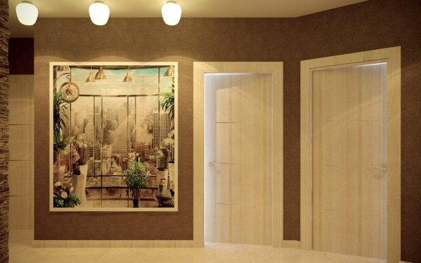 Панно в коридоре интерьер