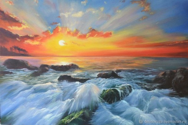 Картина рассвет