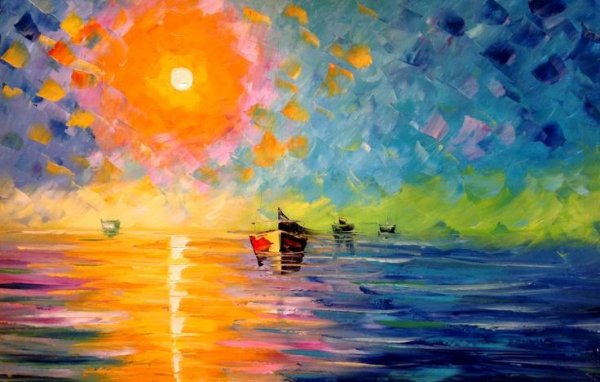 Море солнце живопись