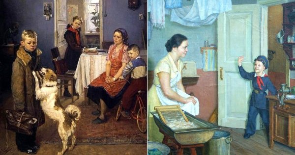 Фёдор Решетников. Опять двойка. 1952