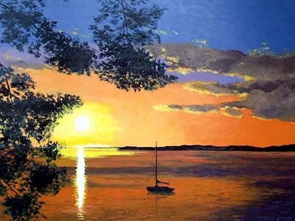 Жан Марк Янячик закат на море