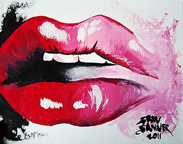 Губы акрилом