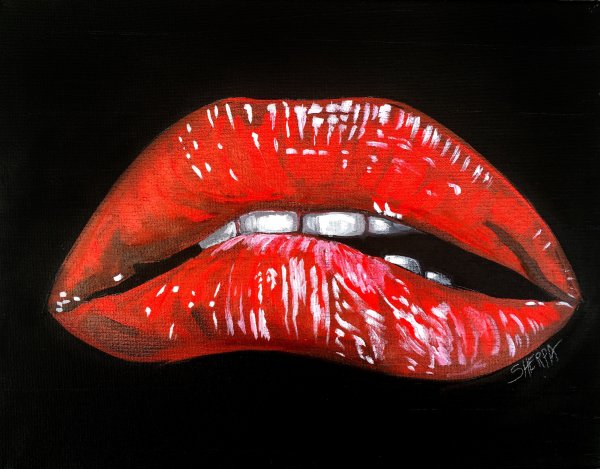 Необычный макияж губ