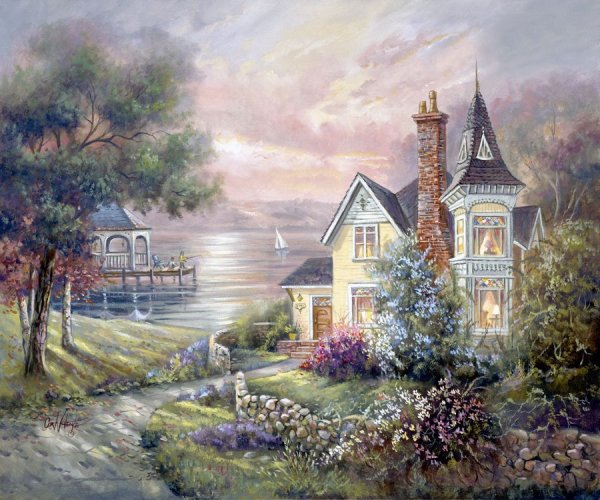 Картины американского художника Томаса Кинкейда