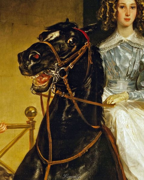 Карл Брюллов, «всадница», 1832 г.