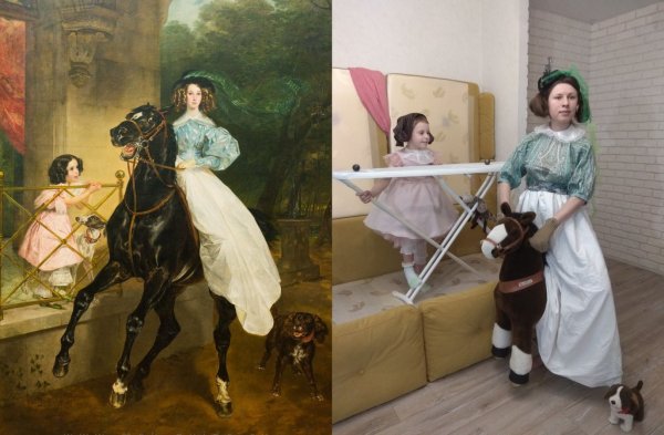 Картина Карла Брюллова всадница