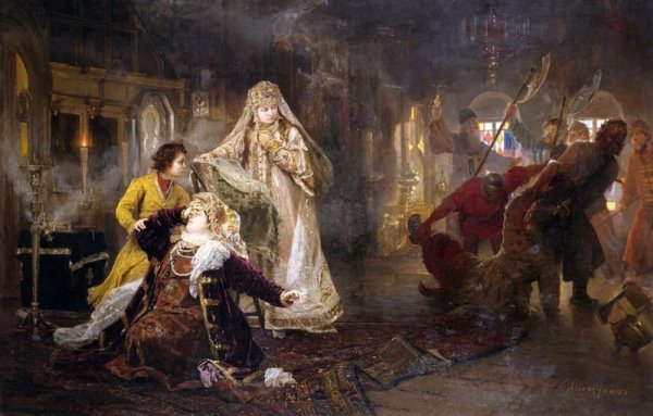 Мятеж Стрельцов в 1682 картина а и Корзухина 1882