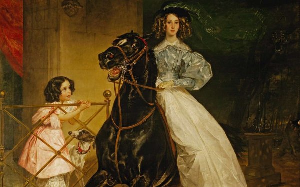 Карл Брюллов всадница 1832