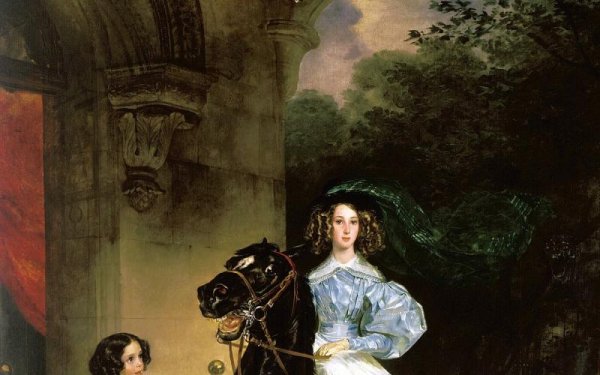 Карл Брюллов "всадница"