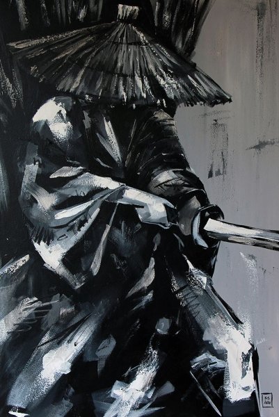 Самурай живопись