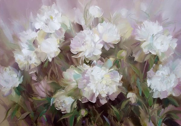 Александр Сергеев живопись цветы картины