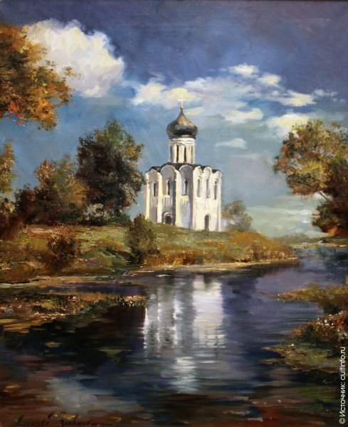 Село Боголюбово храм Покрова на Нерли