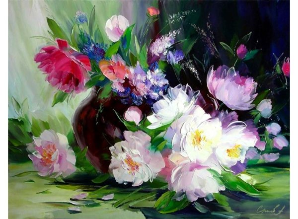 Александр Сергеев живопись цветы картины