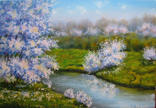 Весенний пейзаж живопись
