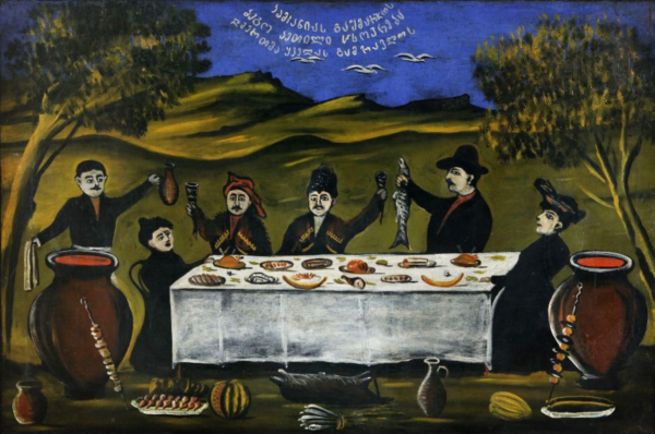 Нико Пиросмани грузинское застолье