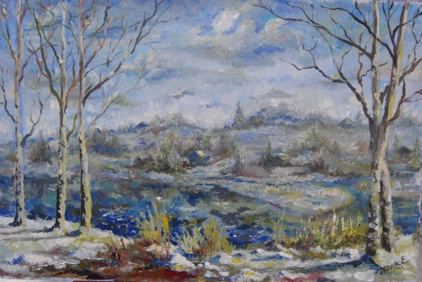 «Ранняя Весна в Абрамцево» Левитан