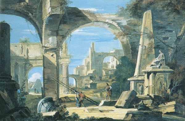 Юбер Робер античные руины