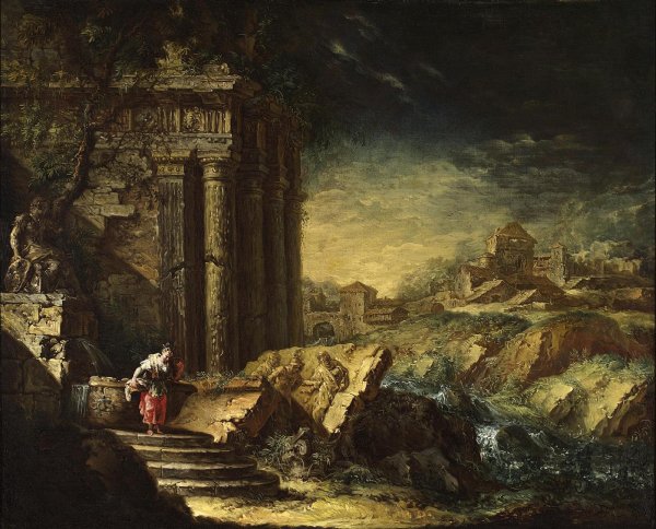 Мастер Каприччио Юбер Робер картины