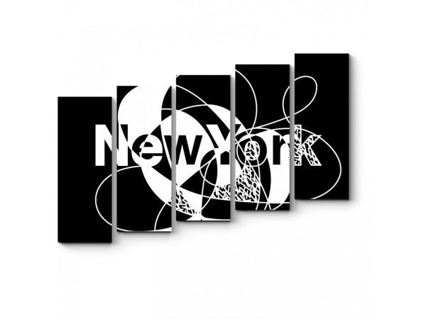 Модульная картина надписи