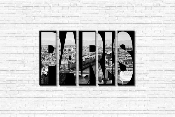 Современные картины с надписями