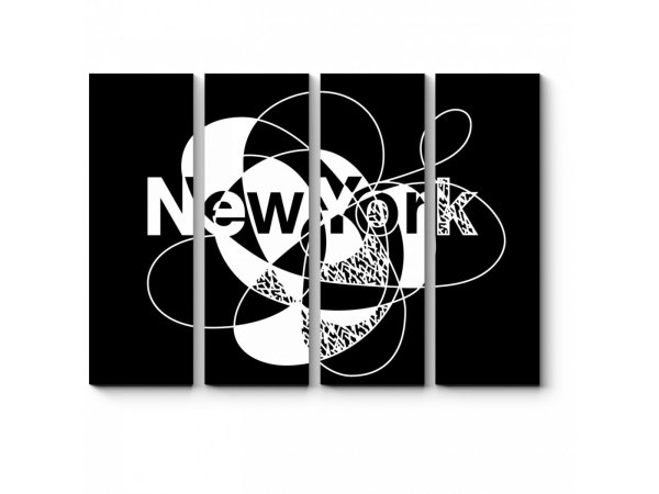 Модульная картина надписи