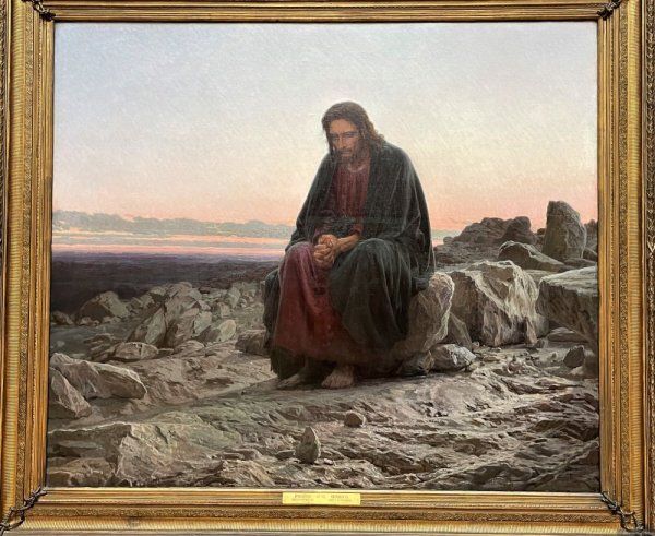 Христос в пустыне Крамской оригинал