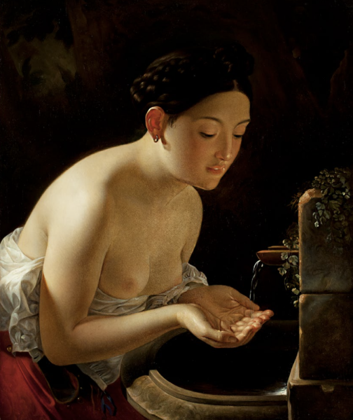 Карл Брюллов девушка собирающая виноград в окрестностях Неаполя