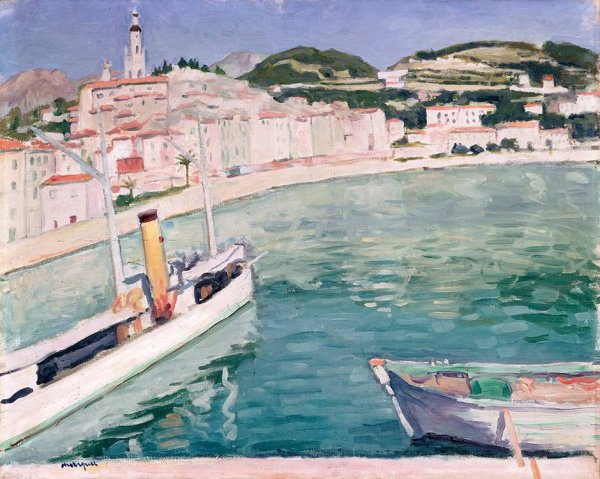 Альбер марке Пристань в Ментоне