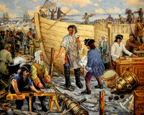 Петр 1 на верфи