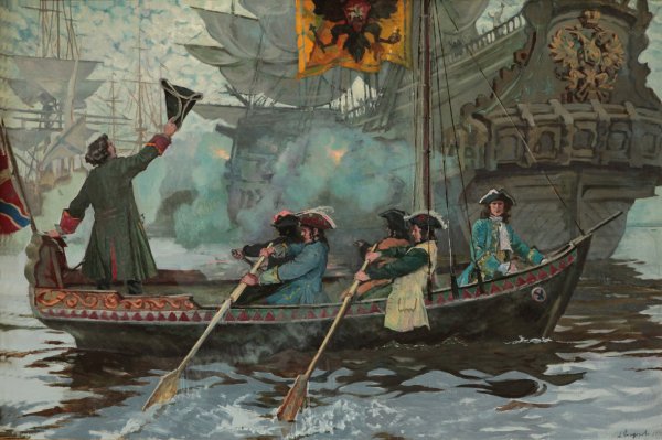 Первый флот Петра 1 Ботик