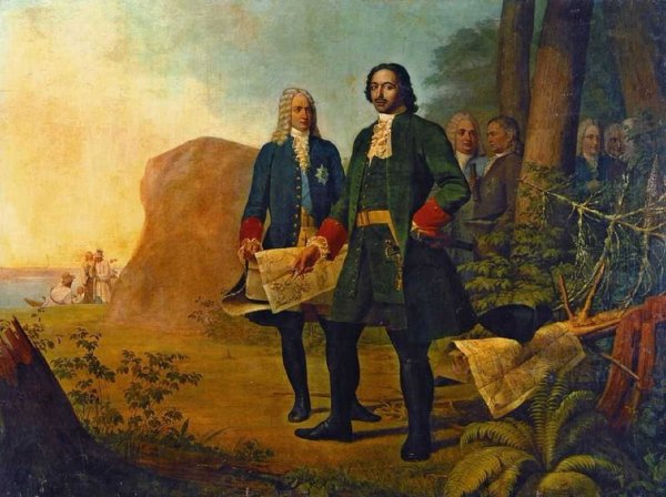 Петр Великий основание Петербурга Венецианов