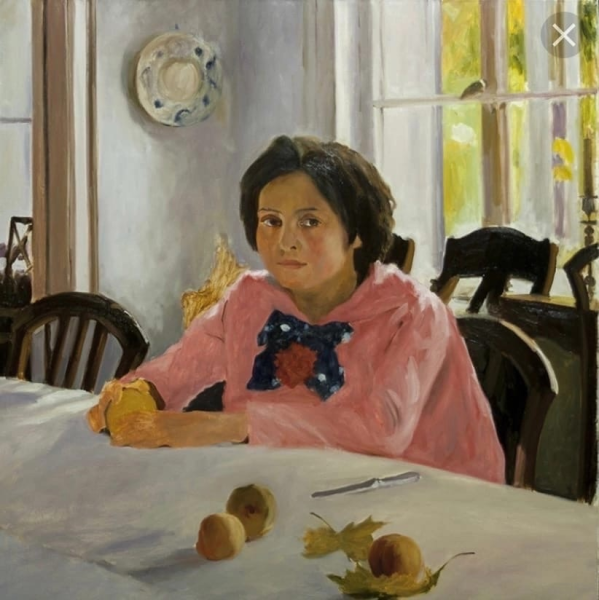В.А. Серов. "Девочка с персиками". 1887 Год.