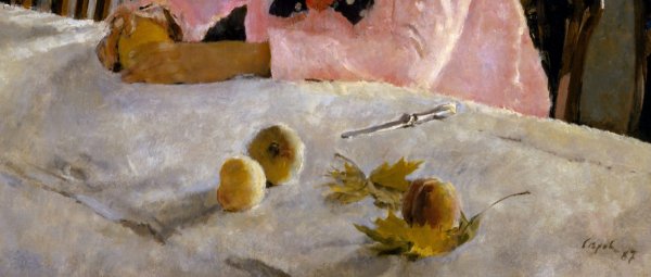 Валентин Серов девочка с персиками